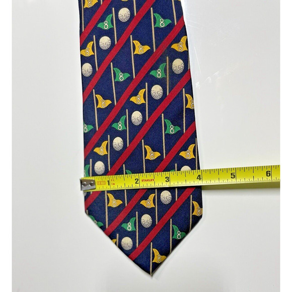 Brooks Brothers 100% Silk Tie Golf Business Casual Preppy Men's Handmade In USA - Picture 7 of 9